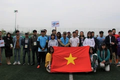 Những người Việt Nam tại Hàn Quốc tham gia sự kiện. (Nguồn: Mạnh Hùng/TTXVN)