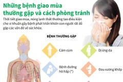 Những bệnh giao mùa thường gặp và cách phòng tránh. (Nguồn: TTXVN)