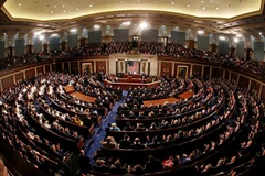 Quang cảnh buổi tranh luận tại Hạ viện Mỹ. (Nguồn: Mbs)