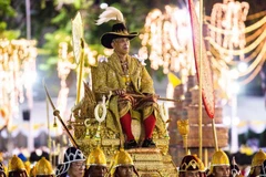 Cận cảnh Lễ rước kiệu tân vương Thái Lan Maha Vajiralongkorn. (Nguồn: WD)