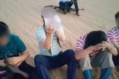 Các công dân châu Á bị bắt cóc tại Libya. (Nguồn: International News)