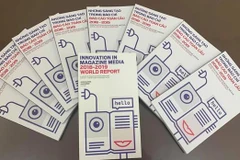 Trang bìa cuốn sách 'Những sáng tạo trong báo chí.'