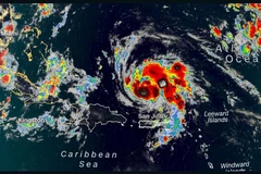 Bão Dorian nhìn từ vệ tinh. (Nguồn: CNN)