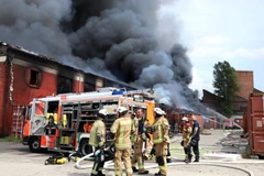 Quang cảnh vụ cháy. (Nguồn: TTXVN)