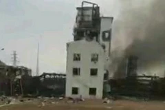 Ảnh chụp từ hiện trường. (Nguồn: Shanghai Daily)