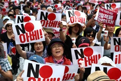 Làn sóng phản đối Nhật Bản tại Hàn Quốc. (Nguồn: MarketWatch)