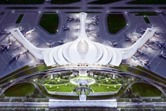 Mô phỏng sân bay Long Thành.