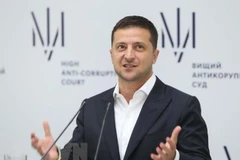 Tổng thống Ukraine Volodymyr Zelensky. (Ảnh: THX/TTXVN)