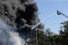 Hiện trường vụ cháy. (Nguồn: Hurriyet)