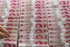 Đồng nhân dân tệ của Trung Quốc. (Nguồn: EPA/TTXVN)