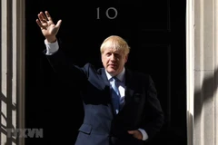 Tân Thủ tướng Anh Boris Johnson tại số 10 phố Downing ở thủ đô London ngày 24/7/2019. (Nguồn: AFP/ TTXVN)