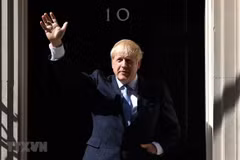 Tân Thủ tướng Anh Boris Johnson tại số 10 phố Downing ở thủ đô London ngày 24/7/2019. (Nguồn: AFP/ TTXVN)
