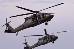Trực thăng Black Hawk của quân đội Mỹ. (Ảnh minh họa: AFP/TTXVN)