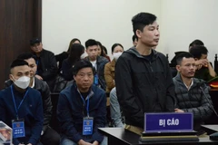 Đặng Ngọc Long và các bị cáo liên quan tại phiên tòa. (Nguồn: An ninh Thủ đô)