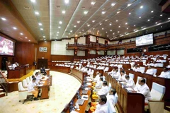 Quang cảnh phiên khai mạc Kỳ họp thứ nhất Quốc hội Campuchia khóa VII, sáng 21/8/2023. (Ảnh: Huỳnh Thảo/TTXVN)