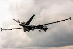 Máy bay do thám không người lái MQ-9 Reaper của Mỹ tham gia bay huấn luyện tại Michigan (Mỹ). (Ảnh: AFP/TTXVN)