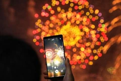 Đêm giao thừa Tết Nguyên đán Quý Mão, Hà Nội sẽ có 30 điểm bắn pháo hoa với 31 trận địa. (Ảnh: Tuấn Anh/TTXVN)