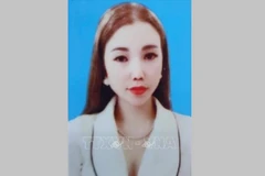 Bị can Trần Thị Thủy - Tổng giám đốc công ty bất động sản Thủy Phát Land. (Ảnh: TTXVN phát)