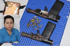 Đối tượng Nguyễn Thị Thanh Hằng và tang vật vụ án. (Nguồn: Công an nhân dân)