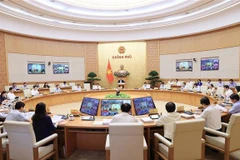 Phiên họp Chính phủ thường kỳ tháng 6/2023. (Ảnh: Dương Giang/TTXVN)
