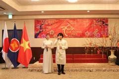 Một tiết mục văn nghệ tại Tết Cộng đồng 2023 ở Nhật Bản ngày 15/1 vừa qua. (Ảnh: Đào Thanh Tùng/TTXVN)