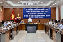 Ông Nguyễn Ánh Chức - Phó Trưởng Ban Tôn giáo Chính phủ phát biểu tại buổi làm việc. (Ảnh: Thanh Sang/TTXVN)