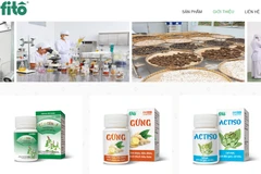 Hình ảnh trên trang chủ website Công ty FitoPharma, trưa 3/8/2023. (Ảnh chụp màn hình)