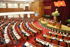 Tổng Bí thư Nguyễn Phú Trọng phát biểu khai mạc Hội nghị. (Ảnh: Trí Dũng/TTXVN)