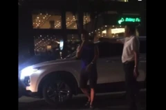 Hình ảnh trích xuất từ clip trên mạng xã hội. (Nguồn: Nghệ An 24h)