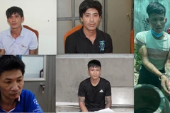 Năm đối tượng bị bắt trong chuyên án. (Nguồn: Lao Động)