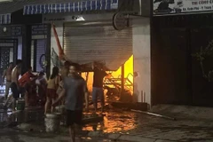 Hiện trường vụ cháy khiến hai bà cháu thiệt mạng. (Nguồn: Vietnamnet)