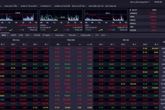 Sắc đỏ lan rộng trong phiên giao dịch 19/6, khi khối ngoại trở lại bán ròng. (Nguồn: SSI/Ảnh chụp màn hình)