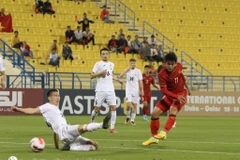 Huấn luyện viên Troussier cho biết U23 Việt Nam vẫn đang đi từng bước trong quá trình chuẩn bị hướng đến SEA Games. (Nguồn: VFF)