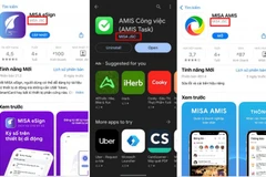 Một số ứng dụng di động mạo danh MISA. (Nguồn: Công Thương)