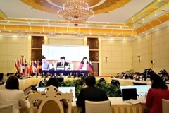 Quang cảnh Hội nghị Bộ trưởng kinh tế ASEAN-Nga tại Siam Reap (Campuchia), hồi tháng Chín năm ngoái. (Ảnh: Huỳnh Thảo/TTXVN)