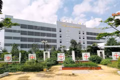 Trung tâm Y tế huyện Phước Long (Bạc Liêu), nơi xảy ra vụ việc. (Ảnh: TTXVN phát)