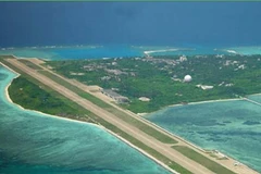 Đảo Phú Lâm thuộc quần đảo Hoàng Sa, Việt Nam với các công trình Trung Quốc xây dựng trái phép. (Nguồn: scmp.com)