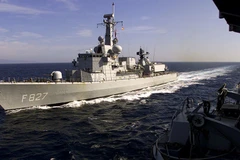 Một tàu hải quân của EU hoạt động trên biển Địa Trung Hải. (Nguồn: Reuters)