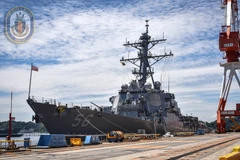 Tàu USS John S. McCain thuộc Hạm đội 7 Hải quân Hoa Kỳ.