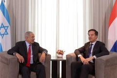 Thủ tướng Israel Benjamin Netanyahu gặp Thủ tướng Hà Lan Marrk Rutte. (Nguồn: GPO)