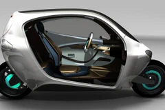 Mẫu xe máy tự cân bằng của Lit Motors.