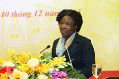 Bà Victoria Kwakwa, Giám đốc quốc gia, Ngân hàng thế giới tại Việt Nam. (Ảnh: An Đăng/TTXVN)