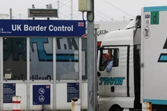 Một trạm kiểm soát biên giới của Anh ở Calais. (Nguồn: PA)