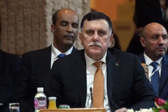Thủ tướng Chính phủ đoàn kết Libya Fayez al-Sarraj tại một hội nghị ở Tunis, Tunisia ngày 22/3. (Nguồn: AFP/TTXVN)