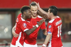 Các cầu thủ Áo hoàn toàn có thể nghĩ đến ngôi vị đầu bảng F ở EURO 2016. (Nguồn: sportal.co.nz)