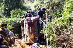 Một vụ tai nạn trên đèo Pha Đin. Ảnh minh họa. (Nguồn: TTXVN)