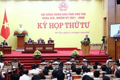 Chủ tịch Quốc hội Vương Đình Huệ phát biểu. (Ảnh: Doãn Tấn/TTXVN)