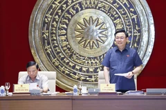 Chủ tịch Quốc hội Vương Đình Huệ phát biểu. (Ảnh: Doãn Tấn/TTXVN)