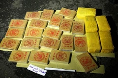 Tang vật vụ án. (Ảnh: TTXVN phát)