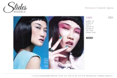 Hình ảnh Kha Mỹ Vân xuất hiện trên website của Slides Models Agency. (Nguồn ảnh: BeU Models)